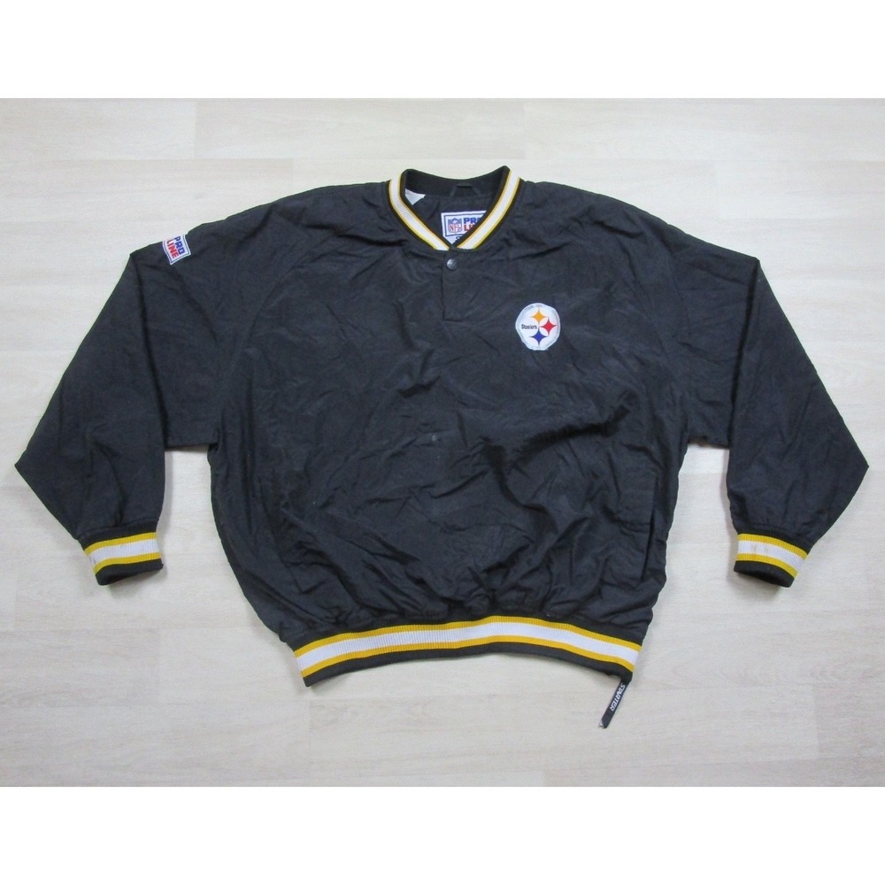 Vintage 90s Pittsburgh Steelers Starter Jacket Men's (XXL) Pullover Windbreaker